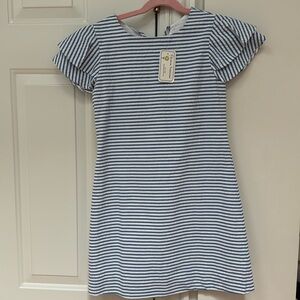 Florence Eiseman Flutter sleeve striped dress